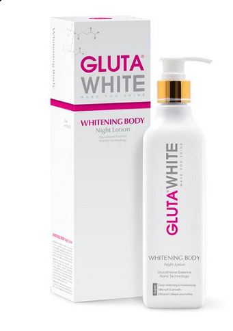 Kem trắng da toàn thân ban đêm Gluta White Whitening Body Night Lotion