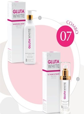 Combo7:Gluta white dưỡng thể trắng hồng toàn diện