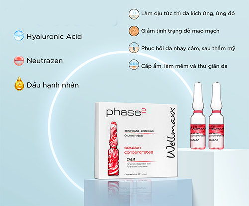 những công dụng nổi bật của   wellmax phase2 olution concentrate calm