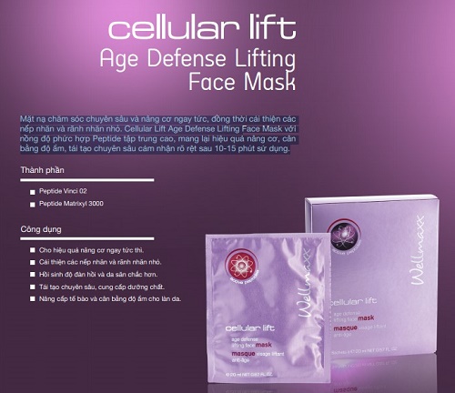 wellmaxx cellular lift age defense lifting face masks