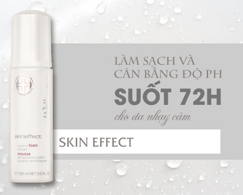  skin effect supreme foam cleanser làm sạch sâu, dưỡng ẩm cho làn da 