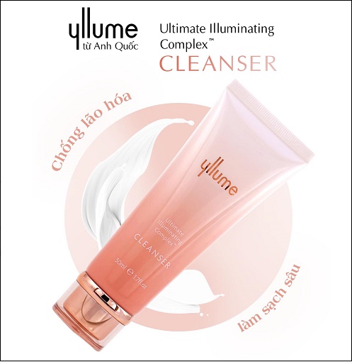 Sữa rửa mặt yllume ultimate illuminating complex cleanser
