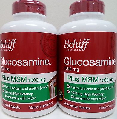 Schiff Glucosamine Plus MSM 1500mg Giảm Đau Nhức Khớp 