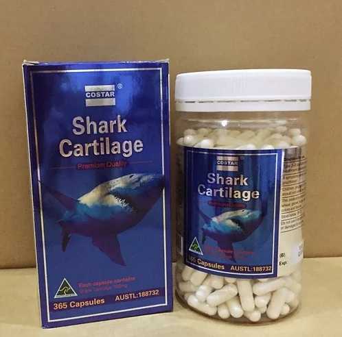 shark sartilage 750mg hộp 365 viên dùng cho người bị đau nhức xương khớp