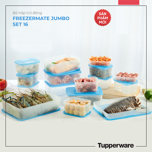 freezermate jumbo set 16 của tupperware