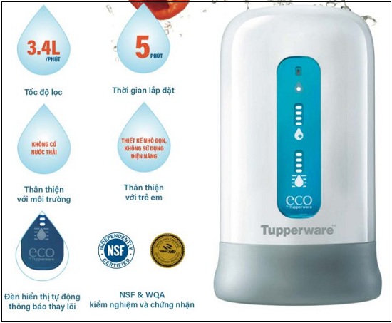 ưu điểm khi dùng máy lọc nước cao cấp tupperware nano nature aqua