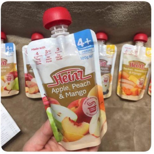 heinz apple peach mango bổ sung vitamin giúp các bé khỏe mạnh