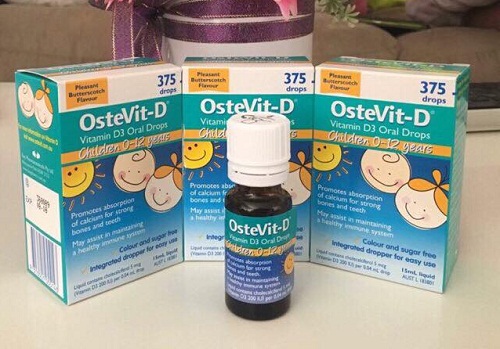 ostevit -d vitamin d3 oral drops giúp bé phát triển xương và răng