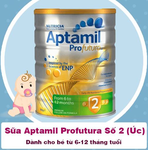 Sữa Aptamil Profutura số 2 hộp 900g dành cho trẻ từ 6-12 tuổi