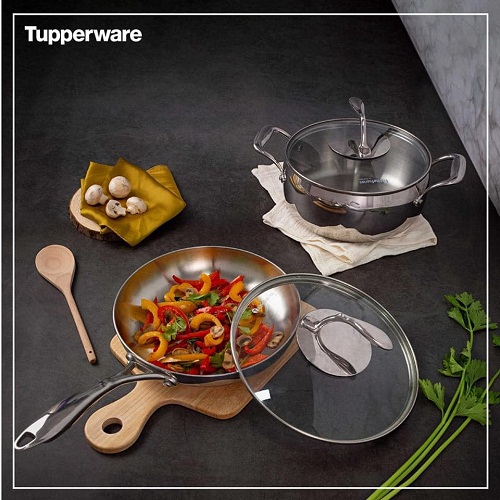 bộ nồi chảo t chef series perfect set của tupperware