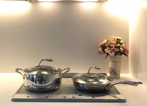 bộ nồi chảo t chef series perfect set có thể dùng cho mọi loại bếp