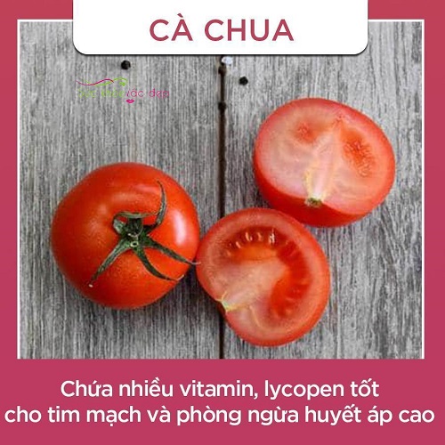 Cà chua tốt cho sức khỏe tim mạch