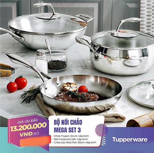 tupperware t chef series mega set 3