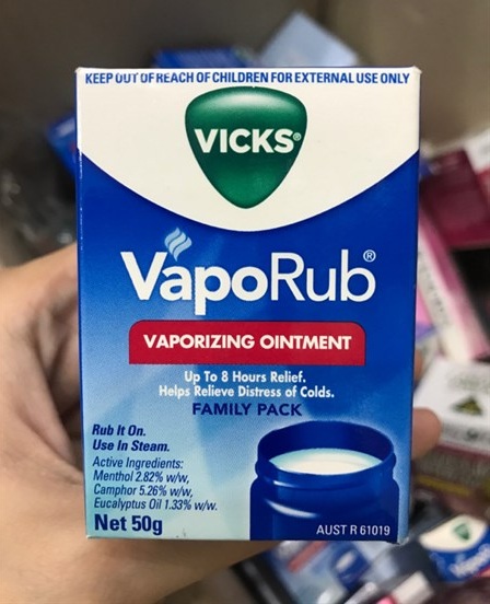 vick vaporub vaporizing vintment giúp giữ ấm cho cơ thể