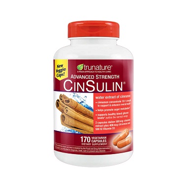 Hỗ trợ trị tiểu đường Trunature Advanced Strength Cinsulin