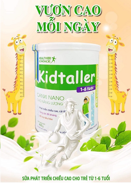  sữa dinh dưỡng Kidtaller cho bé từ 1-6 tuổi