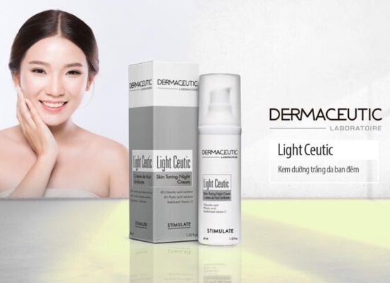 dermaceutic light ceutic skin toning night cream