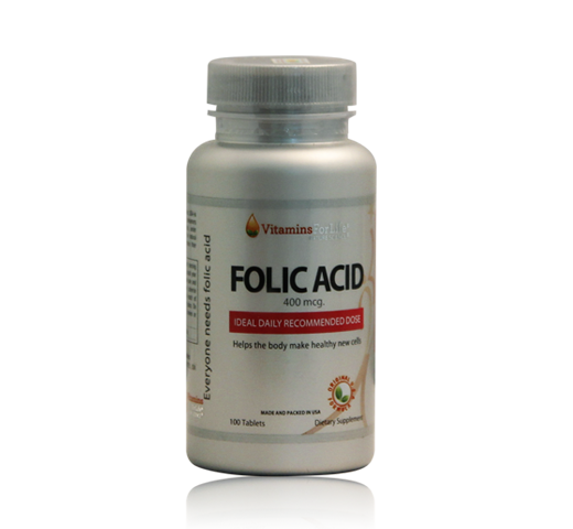 Folic Acid 400mcg giúp tăng cường sức khoẻ cho mẹ và bé yêu