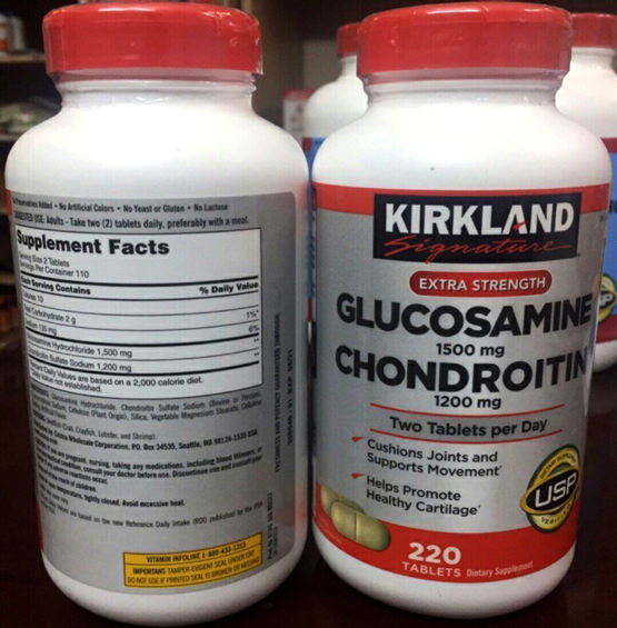 Hình ảnh thật: Viên trị đau sưng khớp Kirkland Glucosamine 1500mg