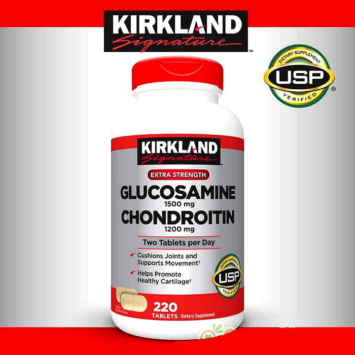 Thành phần tự nhiên của viên uống bổ khớp Glucosamine Kirkland 1500mg