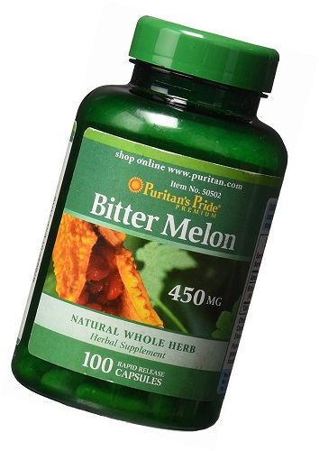 Người lớn uống 2 viên sản phẩm hỗ trợ tiểu đường bitter melon 450 mg một ngày