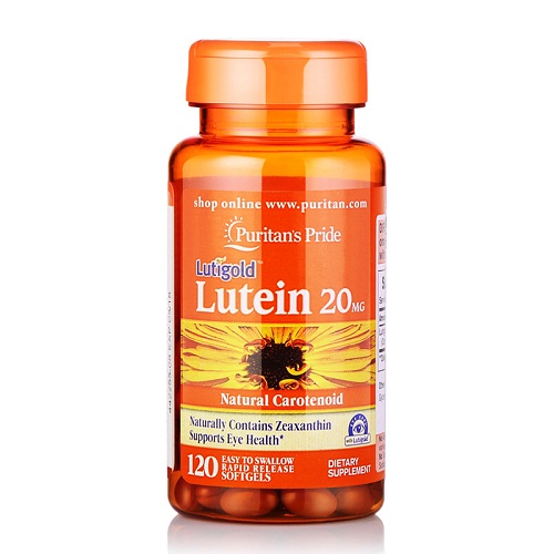 lutein 20 mg with zeaxanthin puritan's pride lọ 120 viên