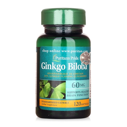 Ginkgo biloba extract 60mg lọ 120 viên puritan's pride premium