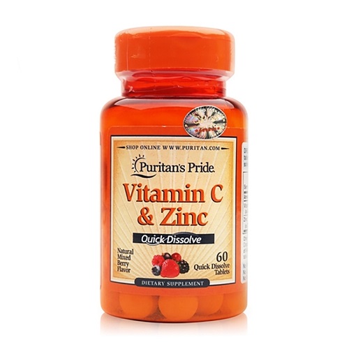 vitamin c and zinc puritan’s pride 60 viên