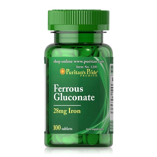 Không nên uống quá liều lượng 1 viên ferrous gluconate 28 mg một ngày