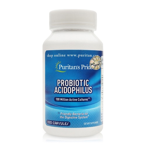 Probiotic Acidophilus 100 Million Active Cultures lọ 100 viên puritan's pride premium