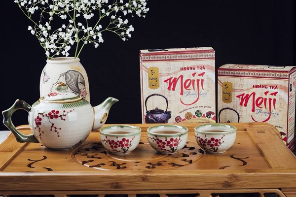 Hoàng trà meiji thanh lọc máu giúp ngủ ngon và ổn định đường huyết
