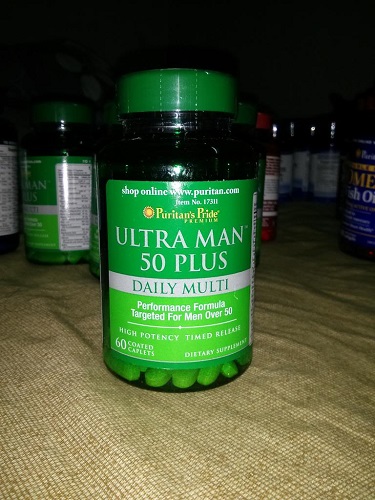 Ultra man 50 plus vitamin tốt cho tim mạch và giúp xương khớp dẻo dai tăng thể lực