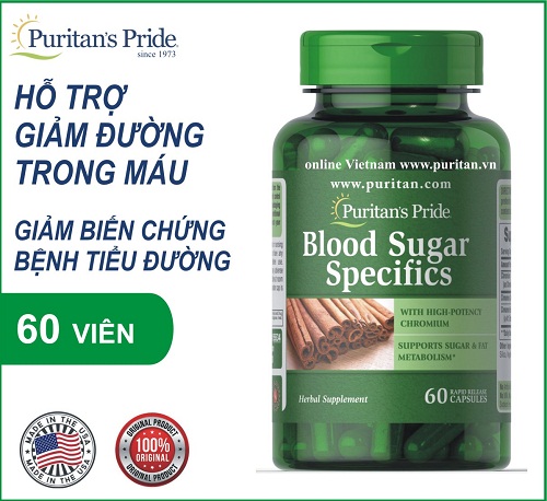 blood sugar specifics puritan’s pride lọ 60 viên