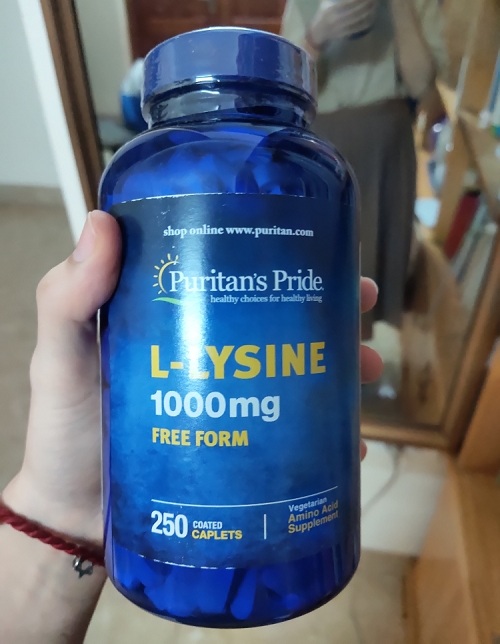 dùng l-lysine 1000mg đều đặn để đạt được kết quả tốt nhất