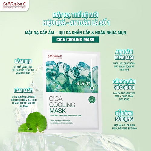 mặt nạ Cell Fusion C Cica Cooling Mask