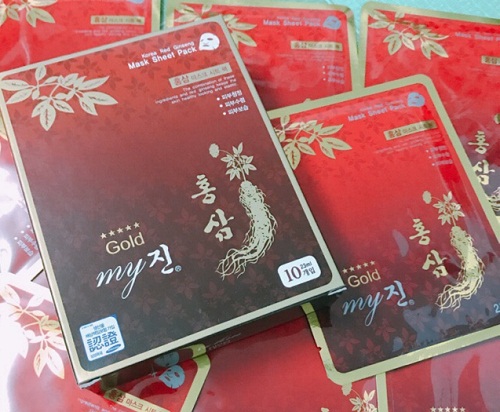 korea red ginseng mask sheet pack an toàn với làn da