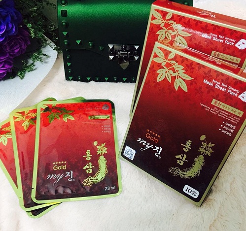 korea red ginseng mask sheet pack được bào chế từ thành phần tự nhiên