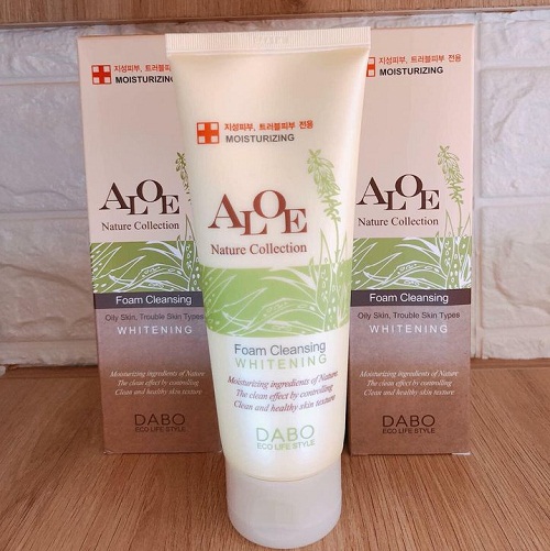  aloe nature collection foam cleansing whitening 