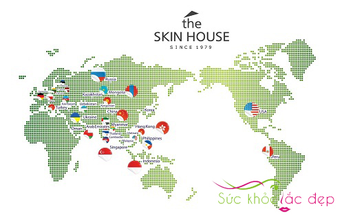 Thương hiệu The Skin House có mặt ở nhiều quốc gia trên thế giới