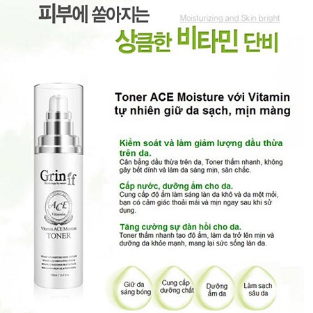 toner dưỡng ẩm trắng da vitamin ace moisture 100ml 2