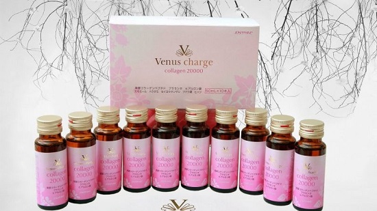Nước uống Venus Charge Collagen Peptide 20000mg Nhật Bản 