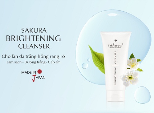 sakura brightening cleanser