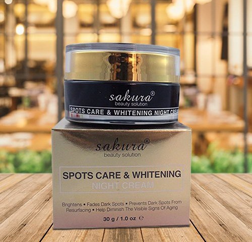 sakura spots care & whitening night cream an toàn cho làn da của bạn