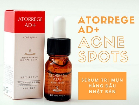 Tinh chất trị mụn Atorrege AD+ Medicated Acne Spots 10ml