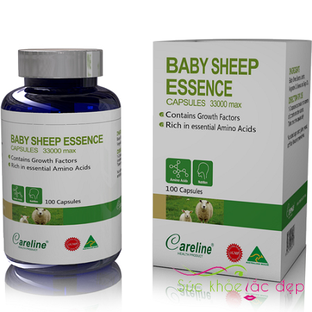 Thực phẩm chức năng careline baby sheep essence capsule cho da đẹp