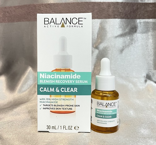 balance active formula niacinamide blemish recovery serum