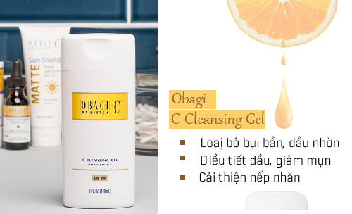 obagi c rx cleansing gel giúp làm sạch và dưỡng trắng da