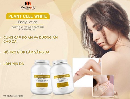 công dụng của kem dưỡng body mediworld plant cell white body lotion