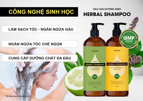 một số công dụng của dầu gội dưỡng sinh premium herbal shampoo