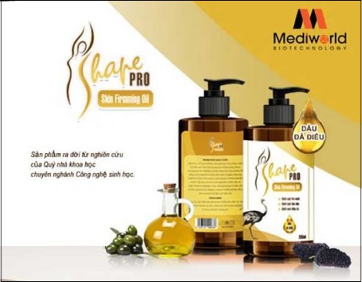 tinh dầu massage s shape pro skin firming oil chai 200ml